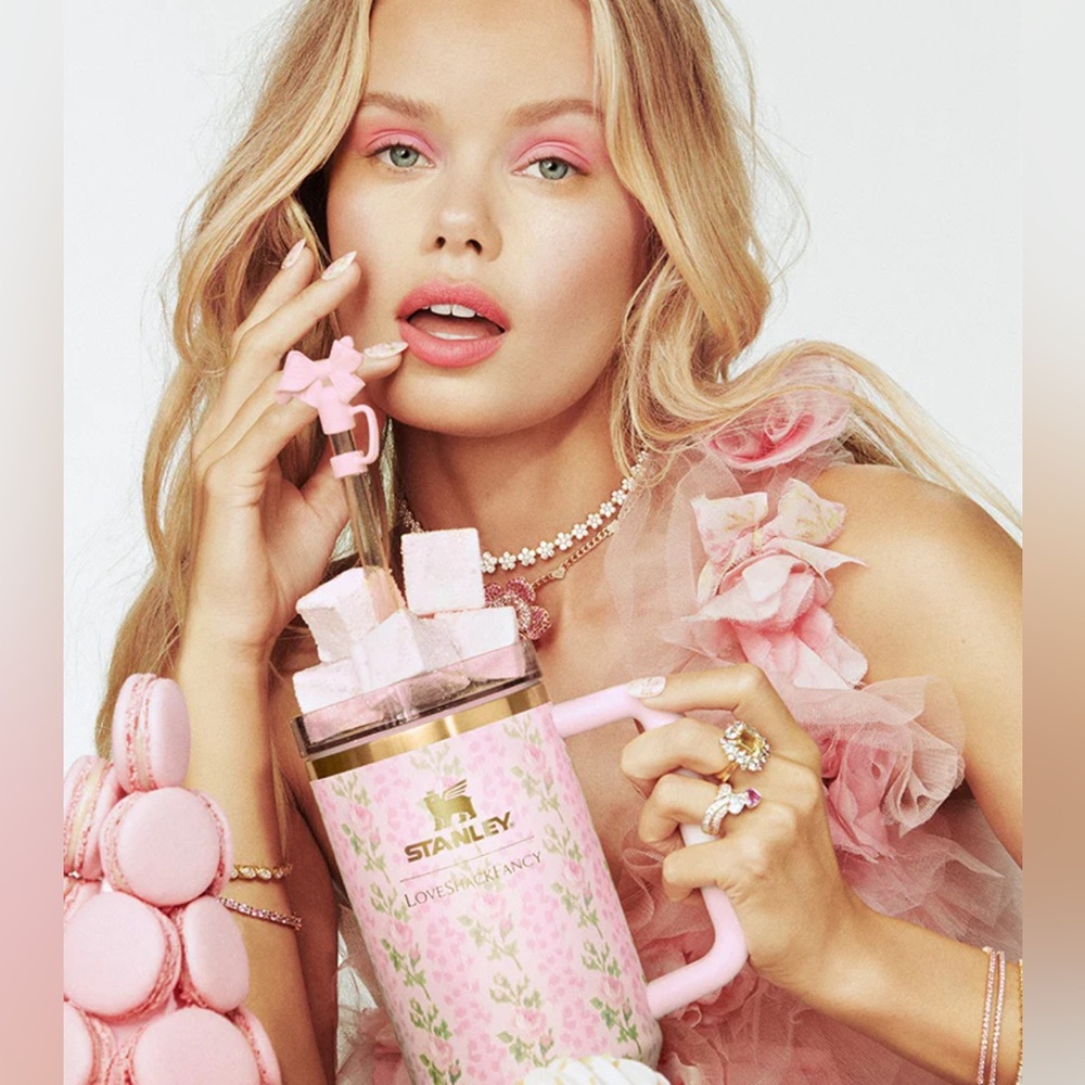 🎀 NIB LOVESHACKFANCY STANLEY 40OZ BLOOMING HEIRLOOM QUENCHER